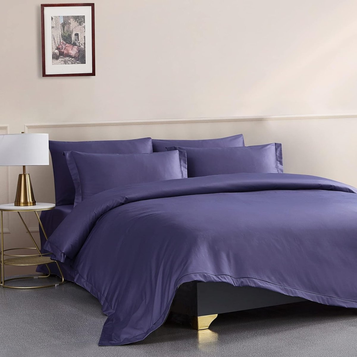 400TC Long Staple Cotton Sateen Weave Percale 3 Pcs Comforter Cover Set - Any Linen