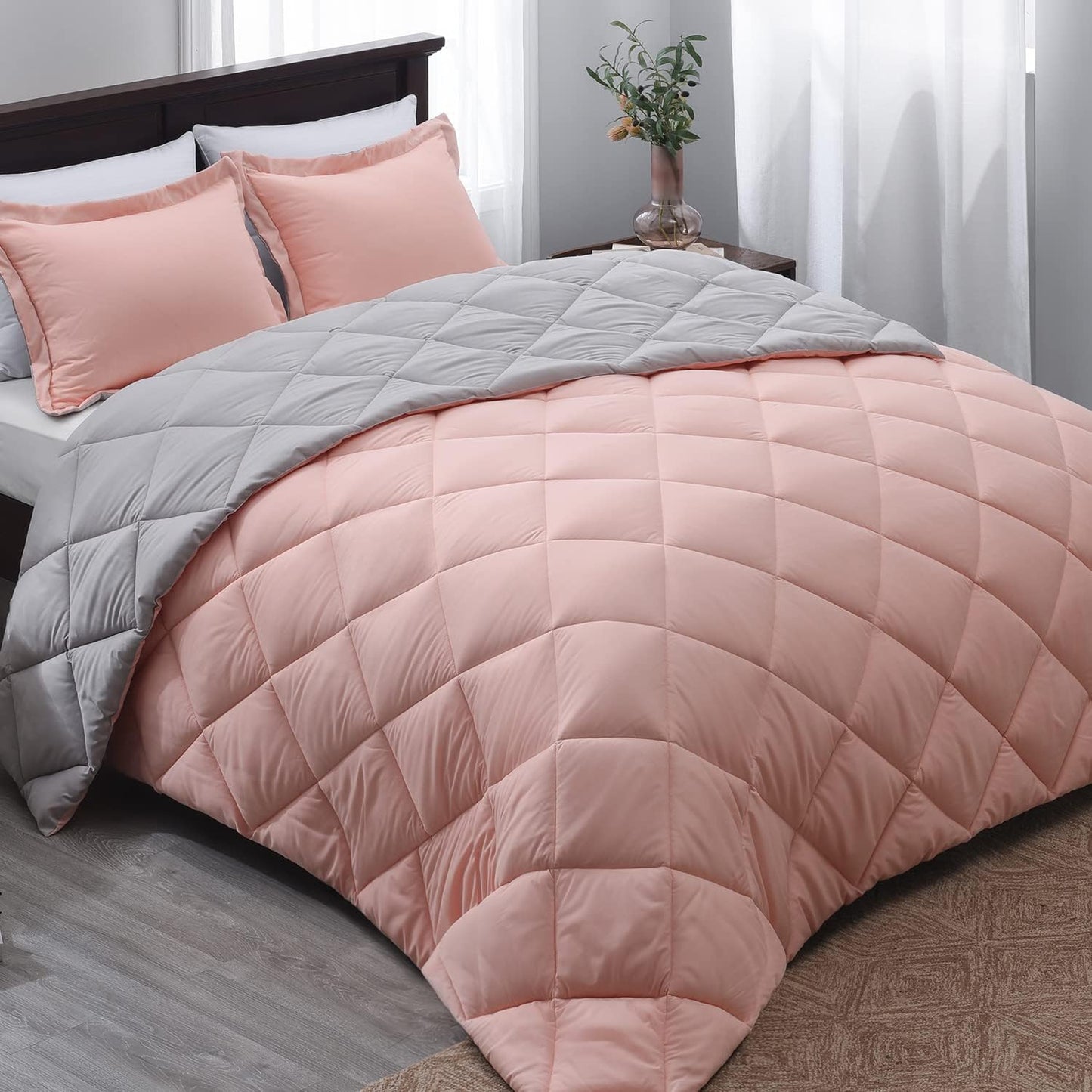 Down Alternative Comforter Set Reversible Bed Comforter Seasons - AnyLinen