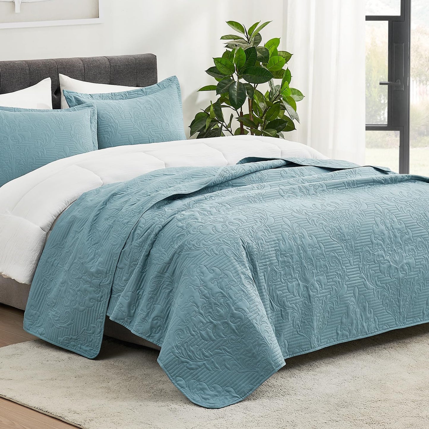Lightweight Bed Decor Coverlet Set Bedding Cover Bedspread - AnyLinen