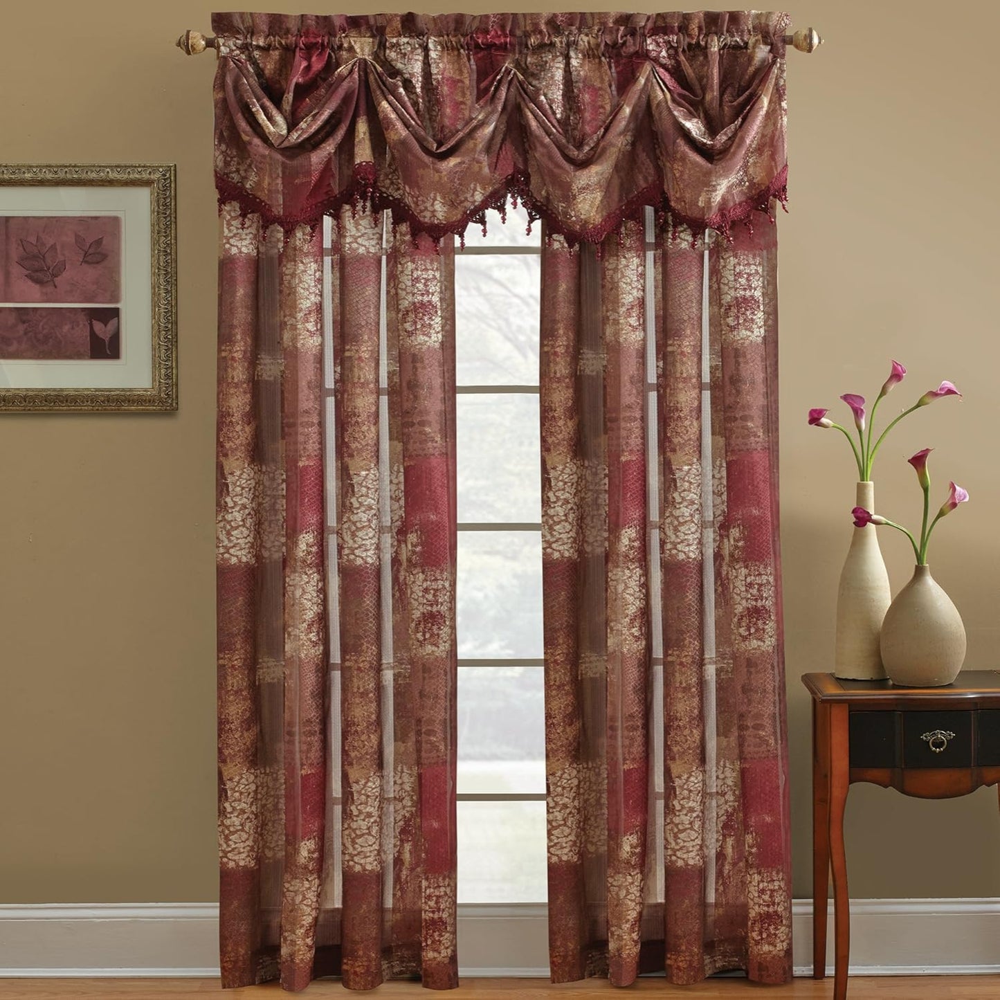 Madagascar Sheer T-Panel Drapes 84 Inch | Any Linen