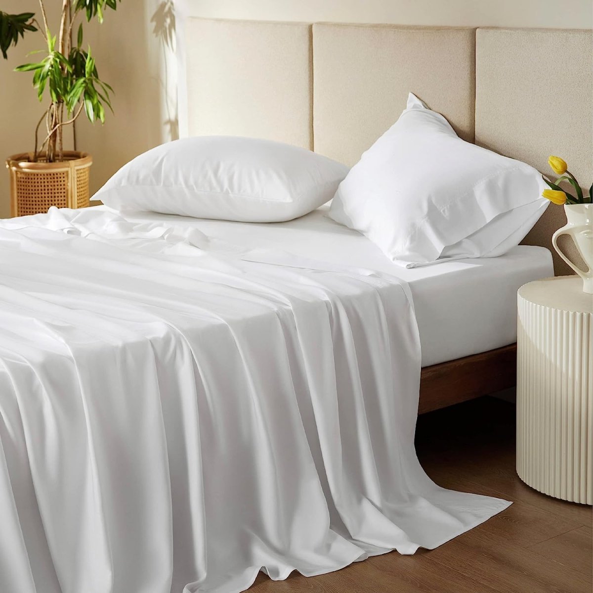 Bamboo Deep Pocket Breathable & Soft Silky Bedding Sheets - Any Linen