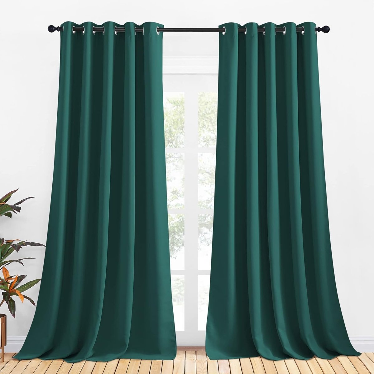 Blackout Window Treatment Thermal Insulated Grommet Drapery Panels - Any Linen