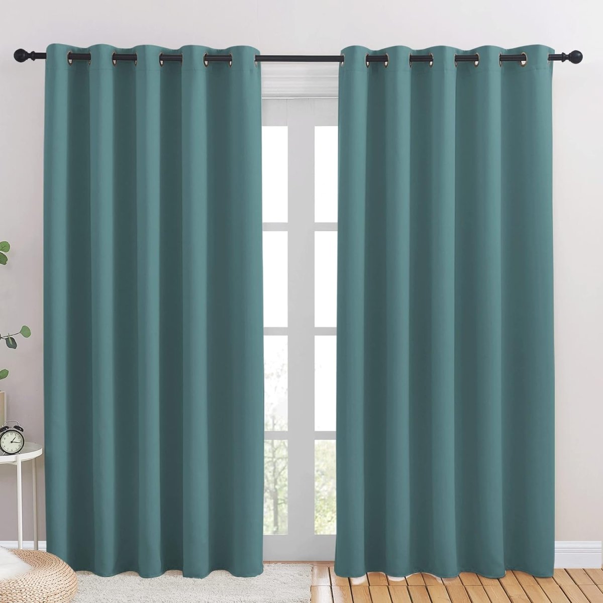 Blackout Window Treatment Thermal Insulated Grommet Drapery Panels - Any Linen