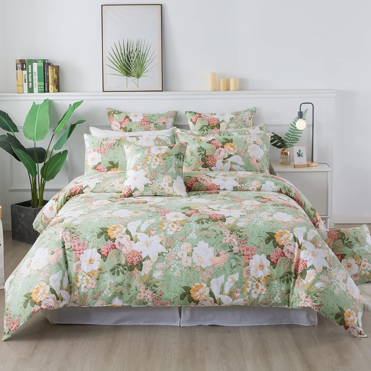 Cotton 600 TC Reversible Soft Breathable Duvet Cover Set - Any Linen