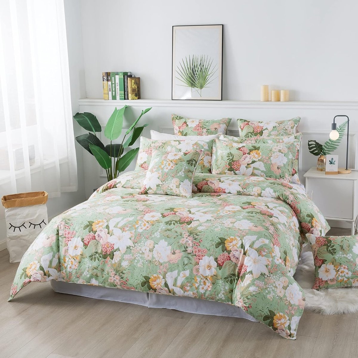 Cotton 600 TC Reversible Soft Breathable Duvet Cover Set - Any Linen