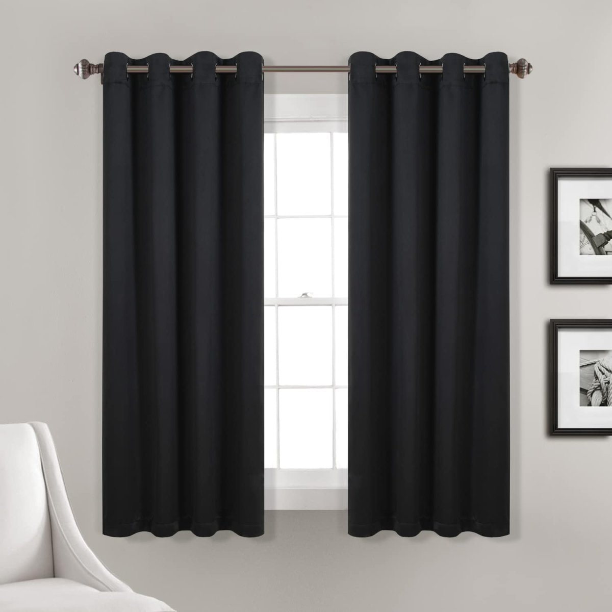 Decor Curtains - Grommet Panel with Insulated Blackout Lining - Any Linen