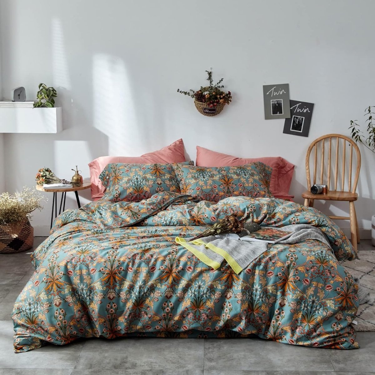 Flower Duvet Cover Bedding Set - Any Linen