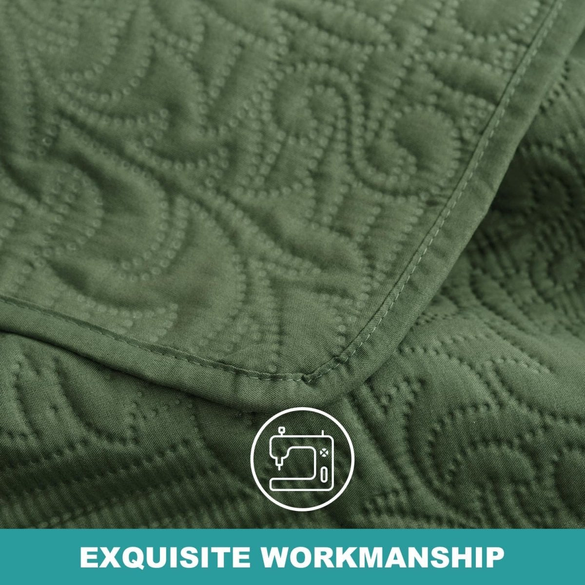 Lightweight Bed Decor Coverlet Set Bedding Bedspread Cover - Any Linen