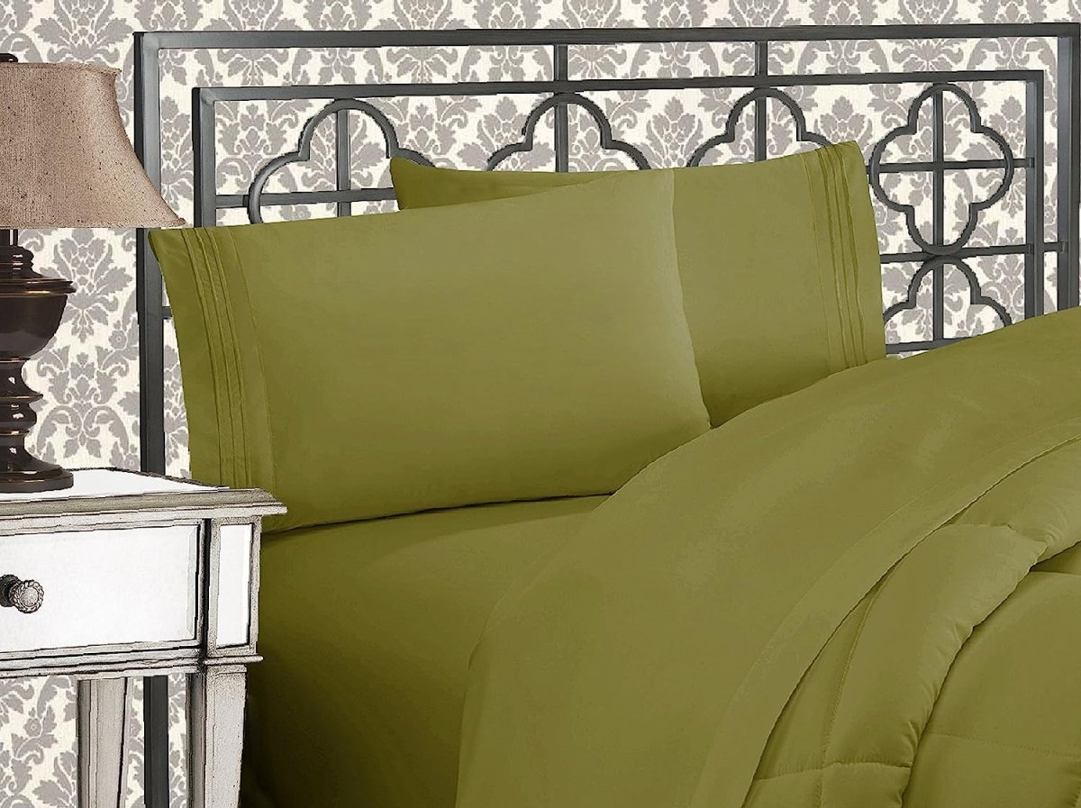 Luxurious 1500 Thread Count Softest Premium Wrinkle Fade Resistant 4 pcs Bed Sheet Set - Any Linen