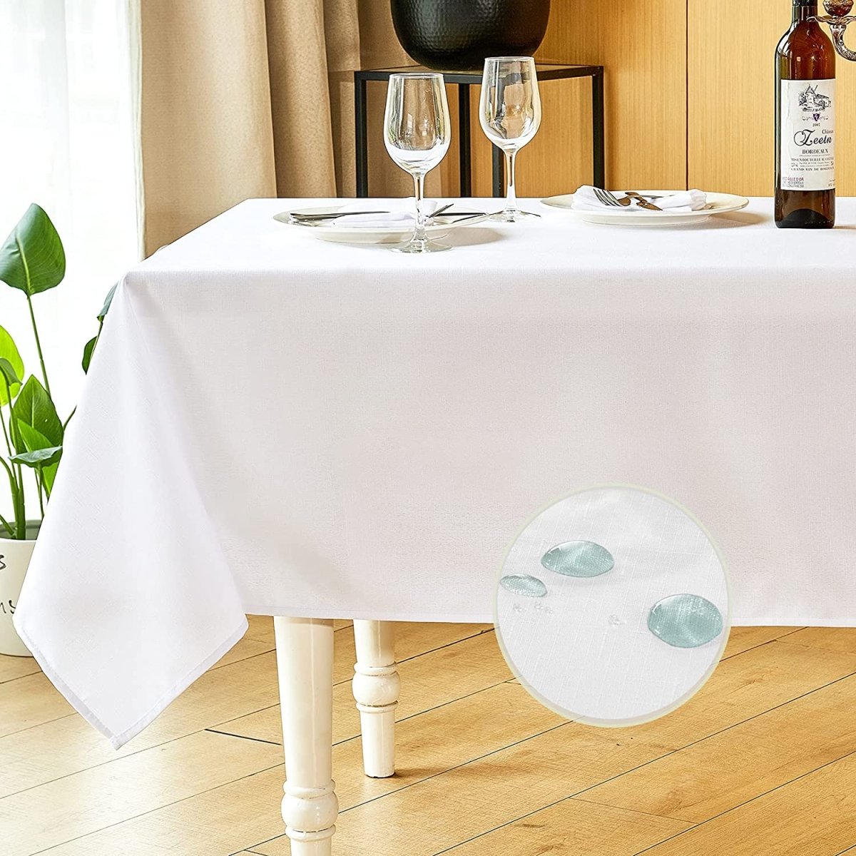 Rectangle Linen Waterproof Anti - Shrink Tablecloth - Any Linen