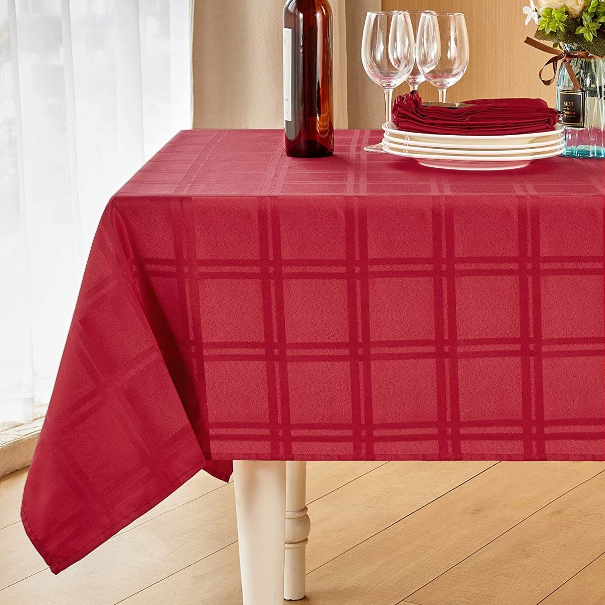 Rectangle Linen Waterproof Anti - Shrink Tablecloth - Any Linen