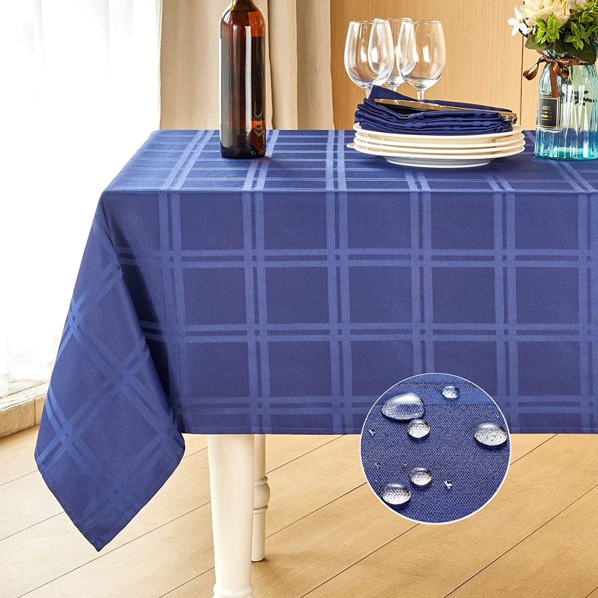 Rectangle Linen Waterproof Anti - Shrink Tablecloth - Any Linen
