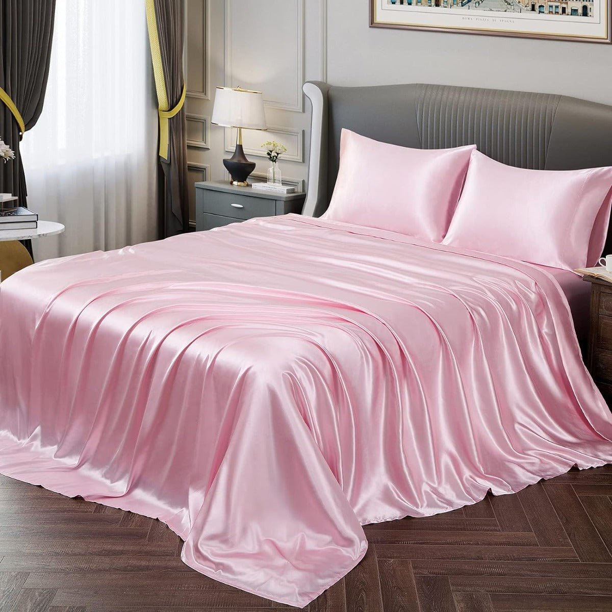 Satin Sheets – Luxuriously Soft, Silky Bedding with Deep Pockets - Any Linen