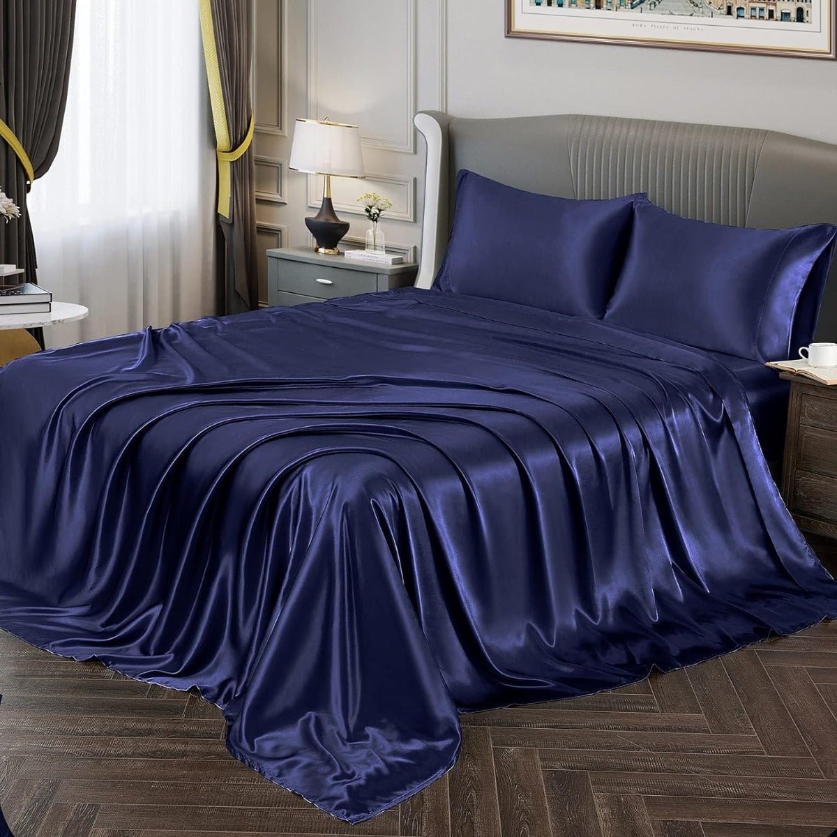 Satin Sheets – Luxuriously Soft, Silky Bedding with Deep Pockets - Any Linen