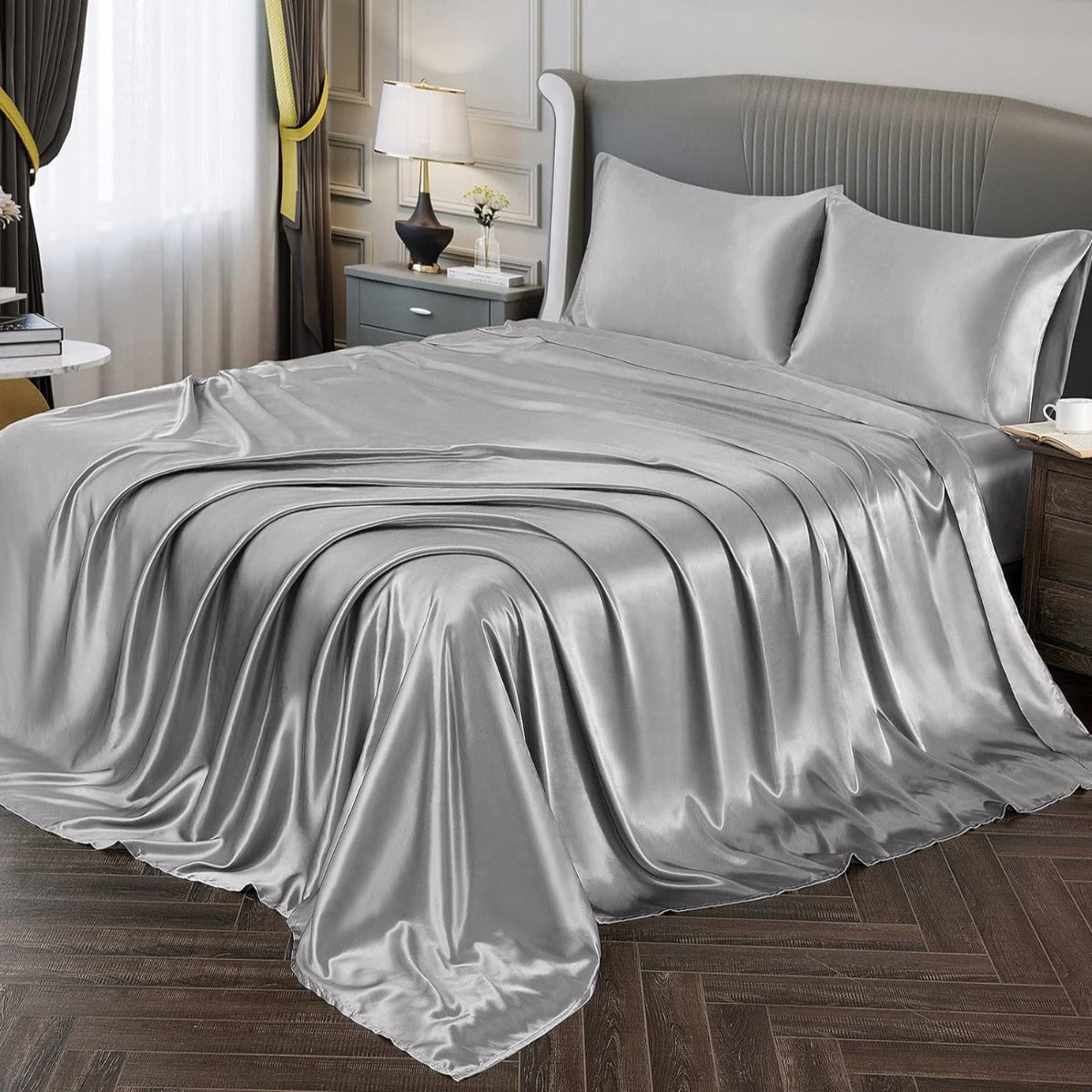 Satin Sheets – Luxuriously Soft, Silky Bedding with Deep Pockets - Any Linen