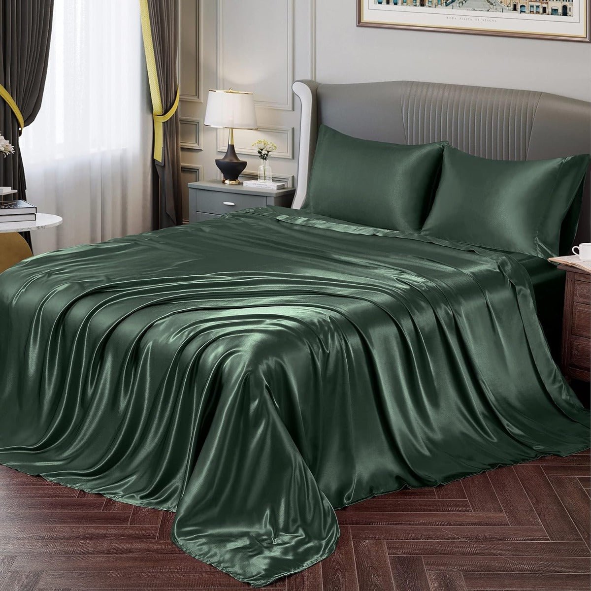 Satin Sheets – Luxuriously Soft, Silky Bedding with Deep Pockets - Any Linen