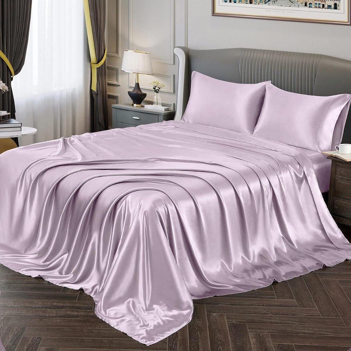 Satin Sheets – Luxuriously Soft, Silky Bedding with Deep Pockets - Any Linen