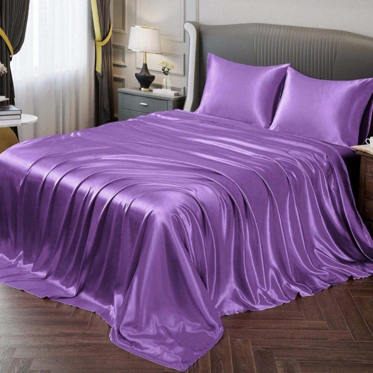 Satin Sheets – Luxuriously Soft, Silky Bedding with Deep Pockets - Any Linen