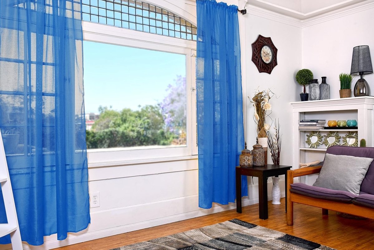 Sheer Curtains Set of 2 Panels - Any Linen
