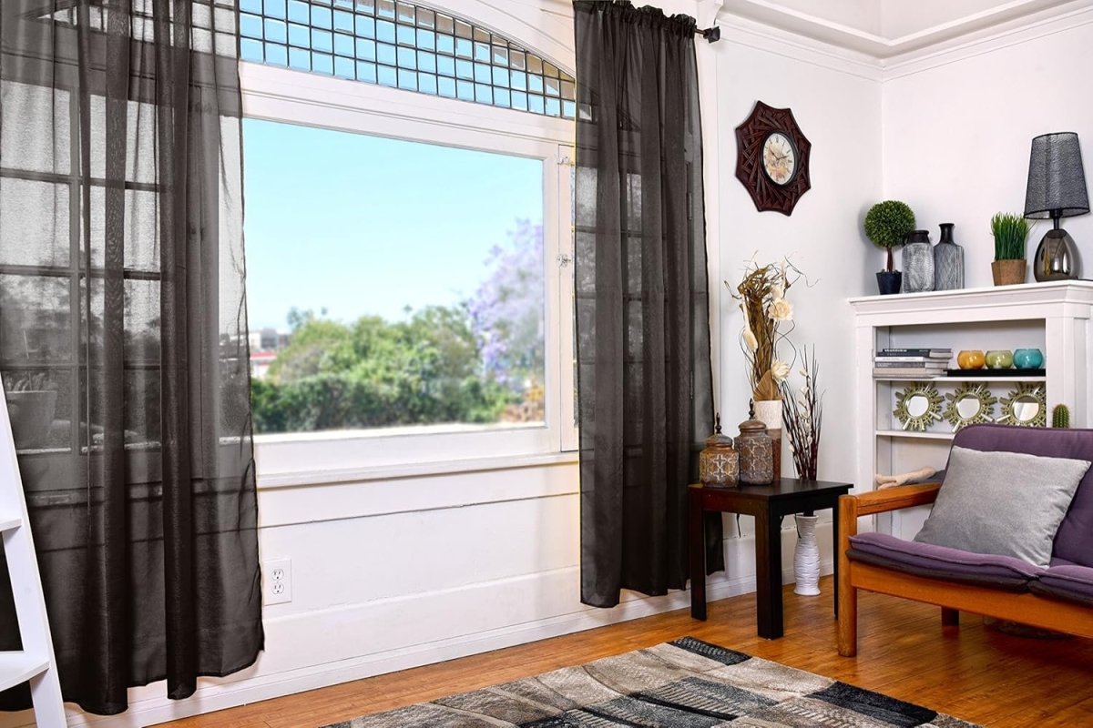 Sheer Curtains Set of 2 Panels - Any Linen