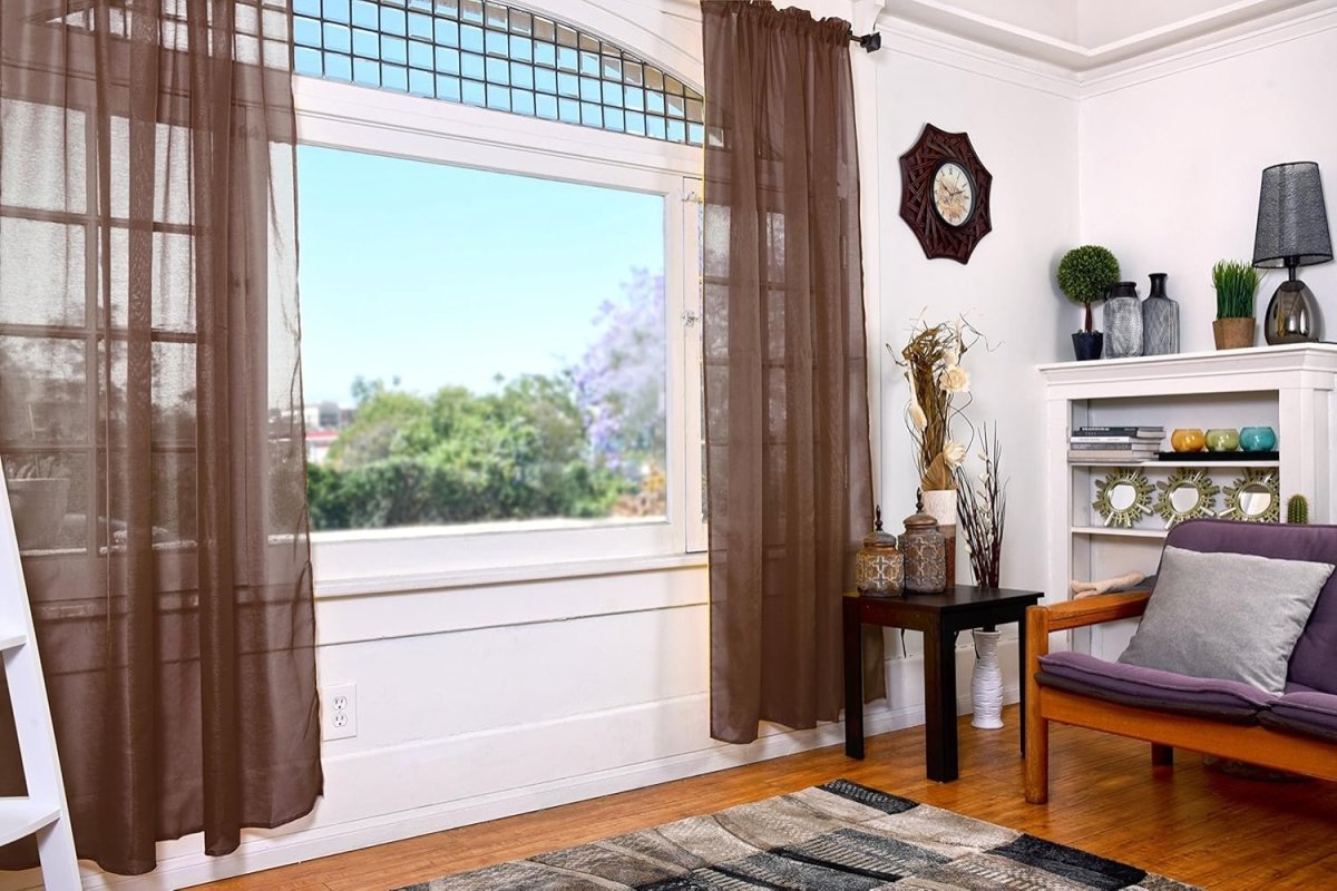 Sheer Curtains Set of 2 Panels - Any Linen