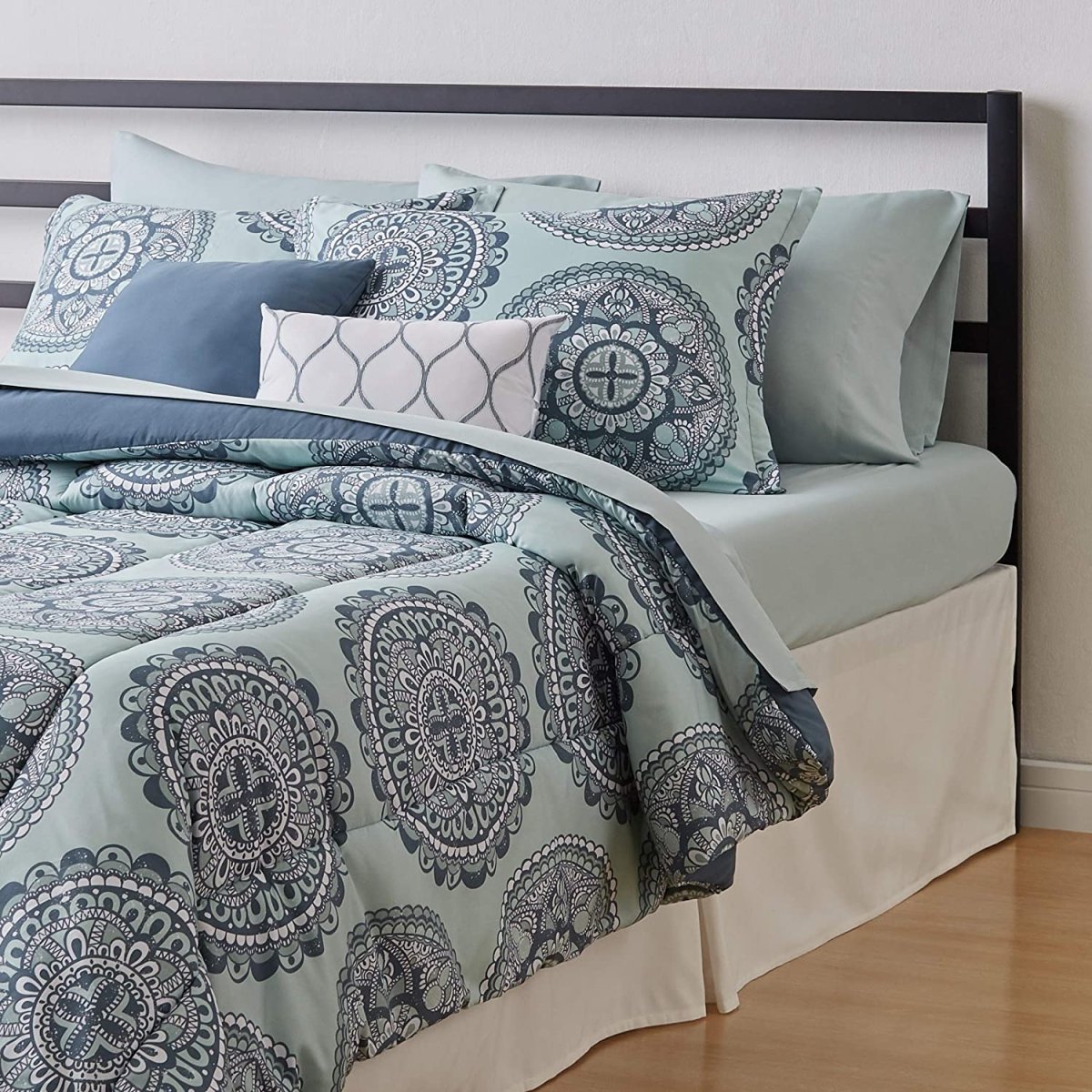 10 - Piece Comforter Bedding Set, Microfiber, Ultra - Soft - Any Linen
