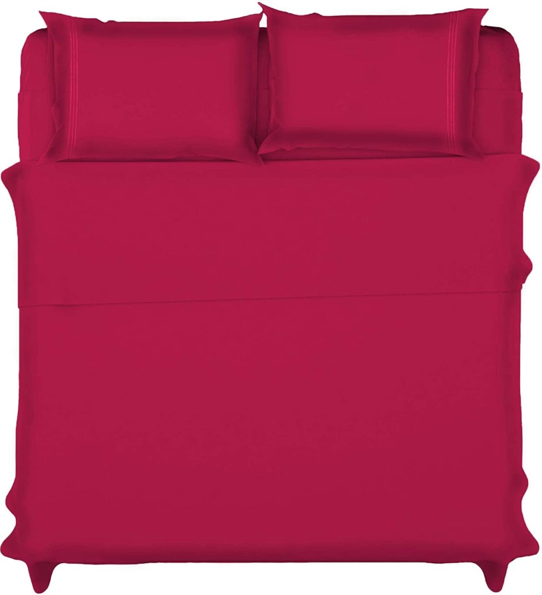 1800 TC Wrinkle, Stain and Fade Resistant Hypoallergenic - Deep Pocket 6 Pcs Bed Sheet Set - Any Linen