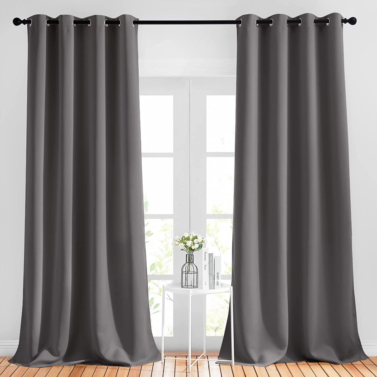 2 Panels Light Blocking Curtain Room Darkening Drapes 52" W x 120" L - Any Linen