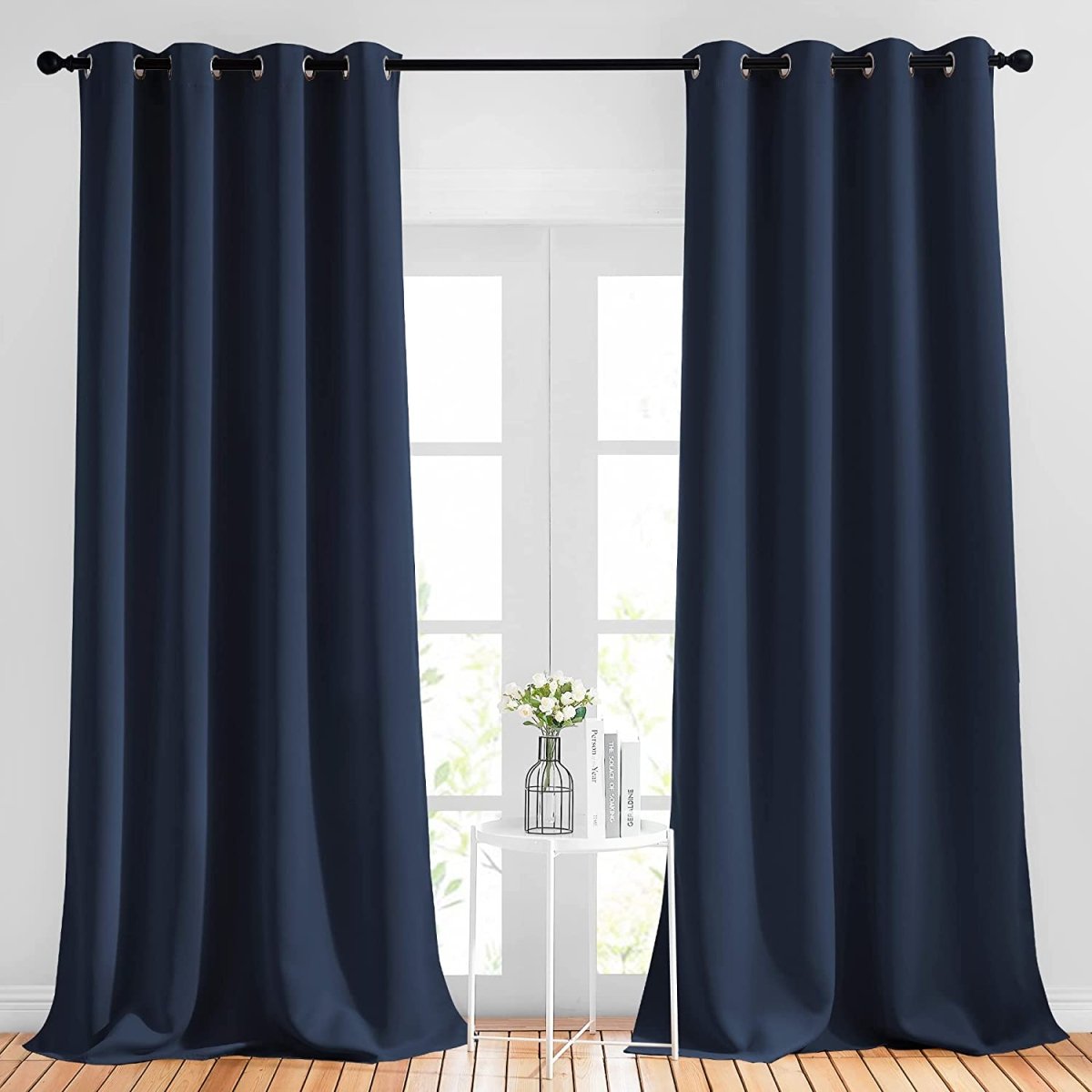 2 Panels Light Blocking Curtain Room Darkening Drapes 52" W x 120" L - Any Linen