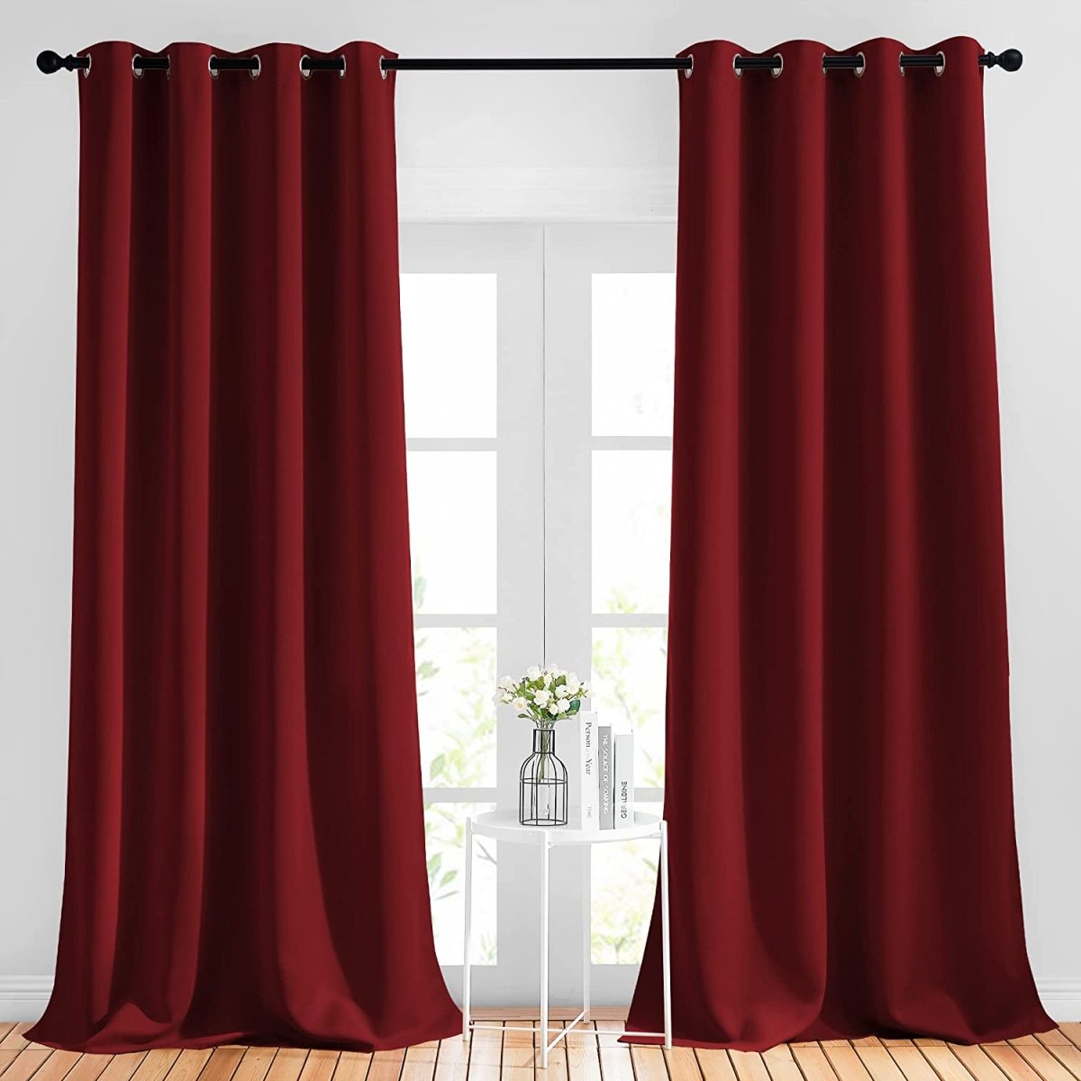 2 Panels Light Blocking Curtain Room Darkening Drapes 52" W x 120" L - Any Linen