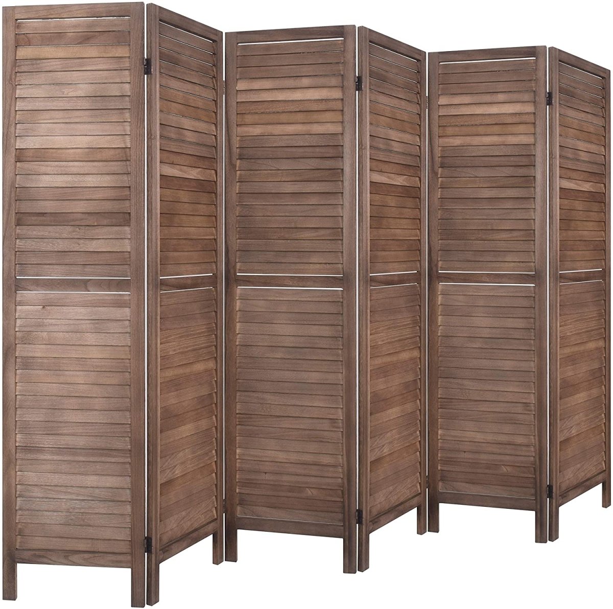 4 Panels 5.6 Ft Tall Wood Room Divider Partition Wall - Any Linen