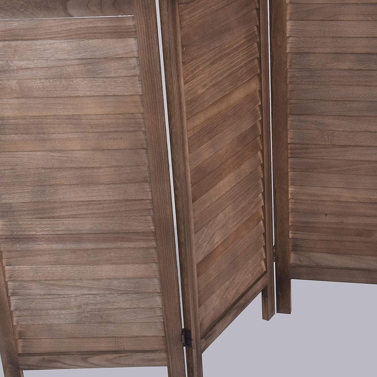 4 Panels 5.6 Ft Tall Wood Room Divider Partition Wall - Any Linen