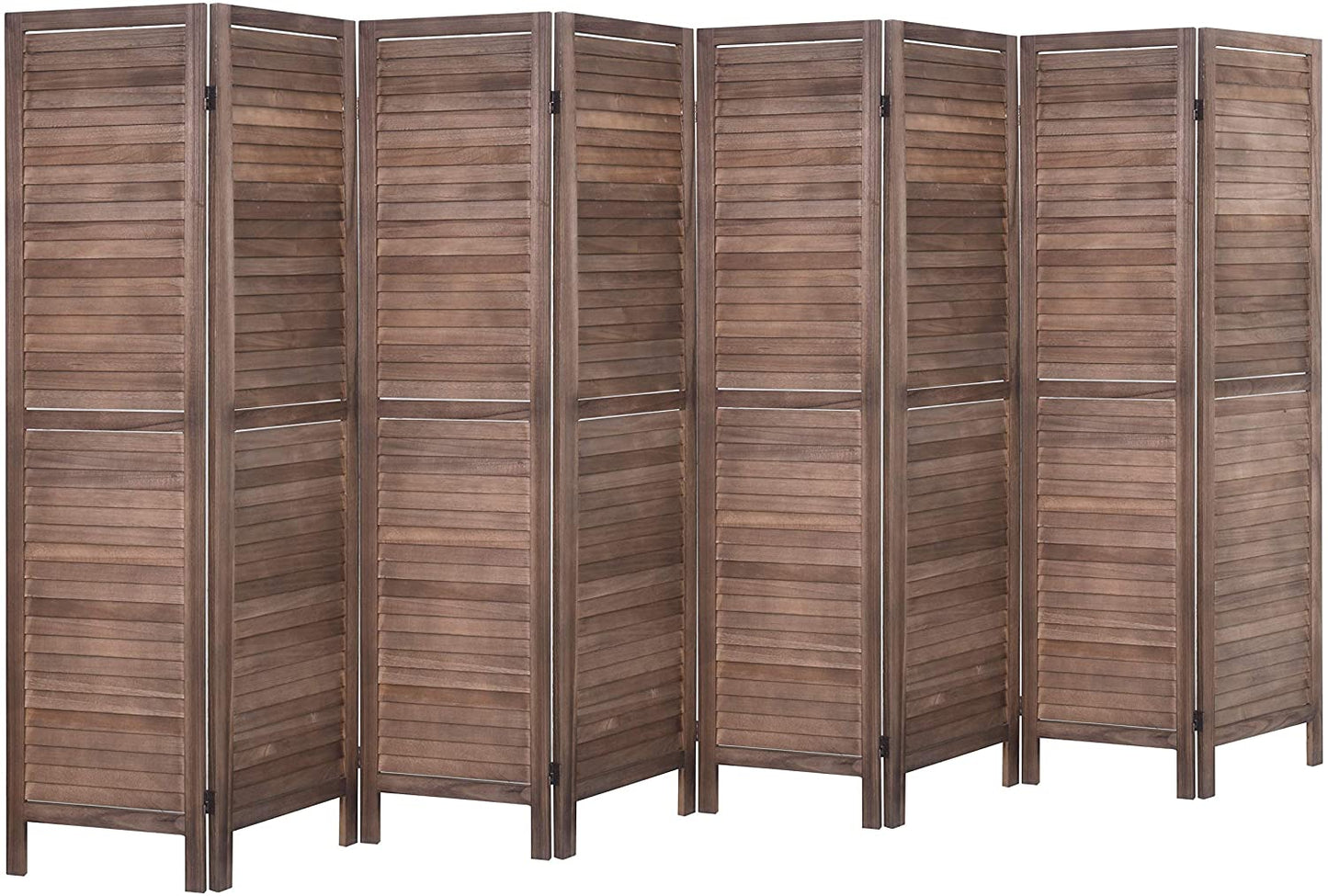 4 Panels 5.6 Ft Tall Wood Room Divider Partition Wall | Any Linen