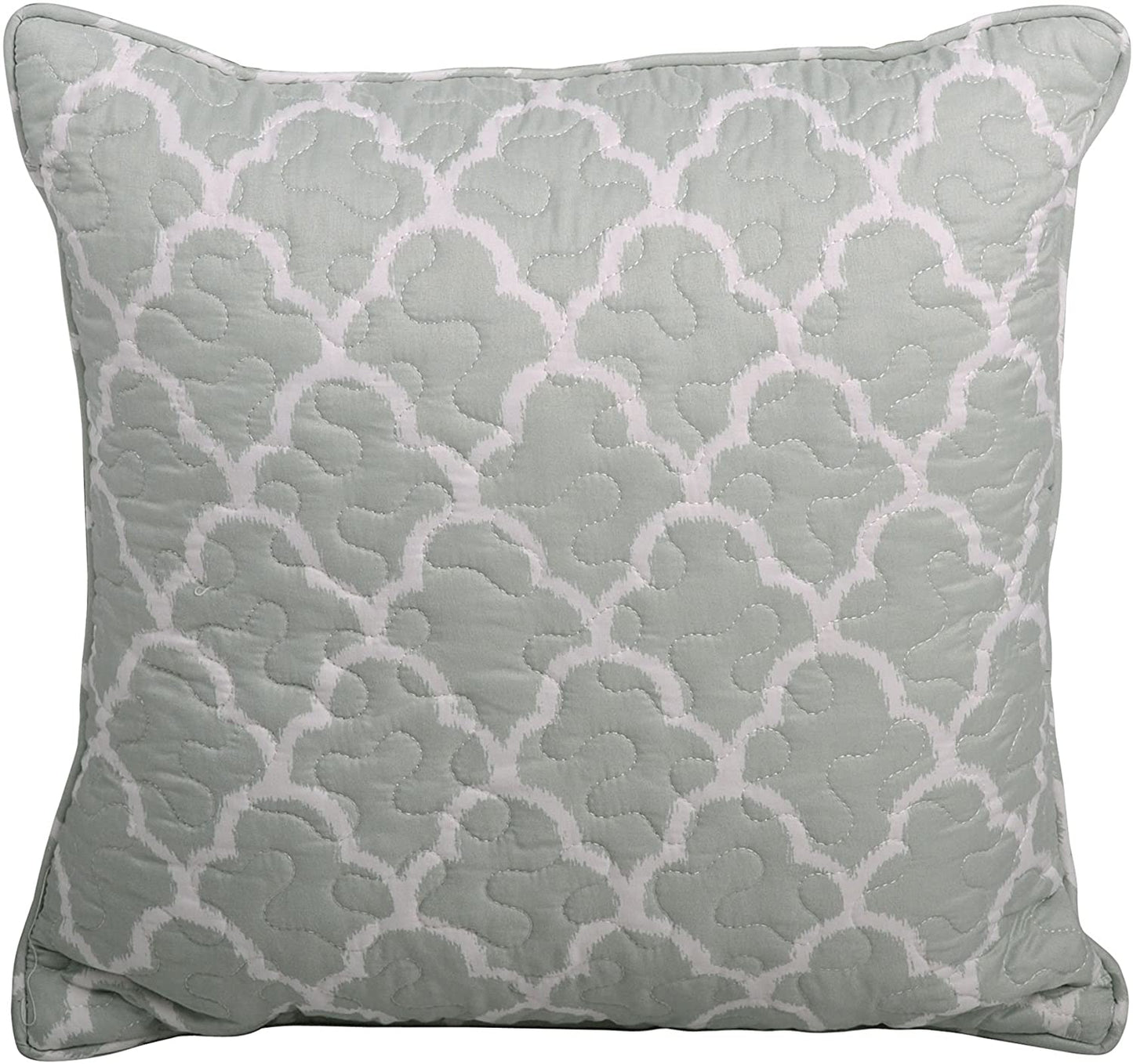 5 Piece Teal Aqua Bed Coverlet Filled Embroidery Bedding Set | AnyLinen