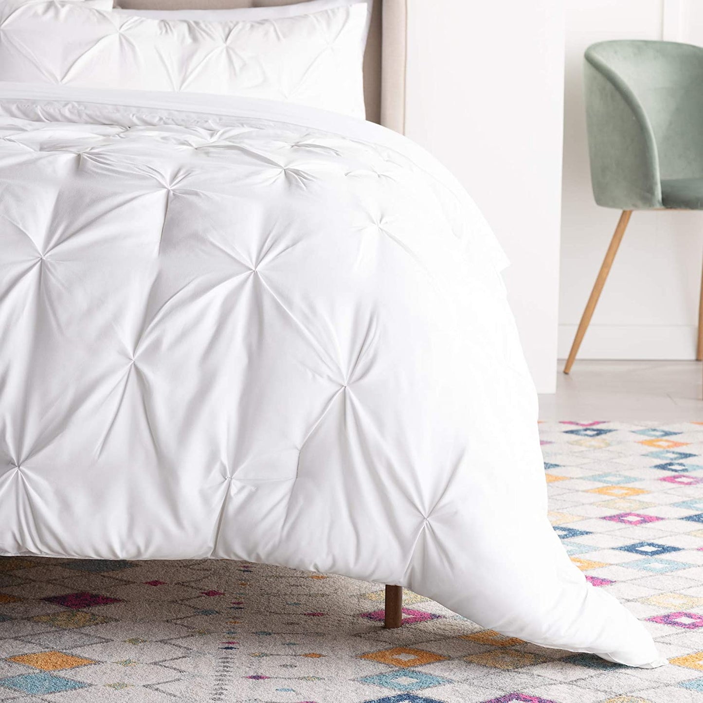 All-Season Quilted Hypoallergenic Plush Microfiber Fill Comforter | AnyLinen