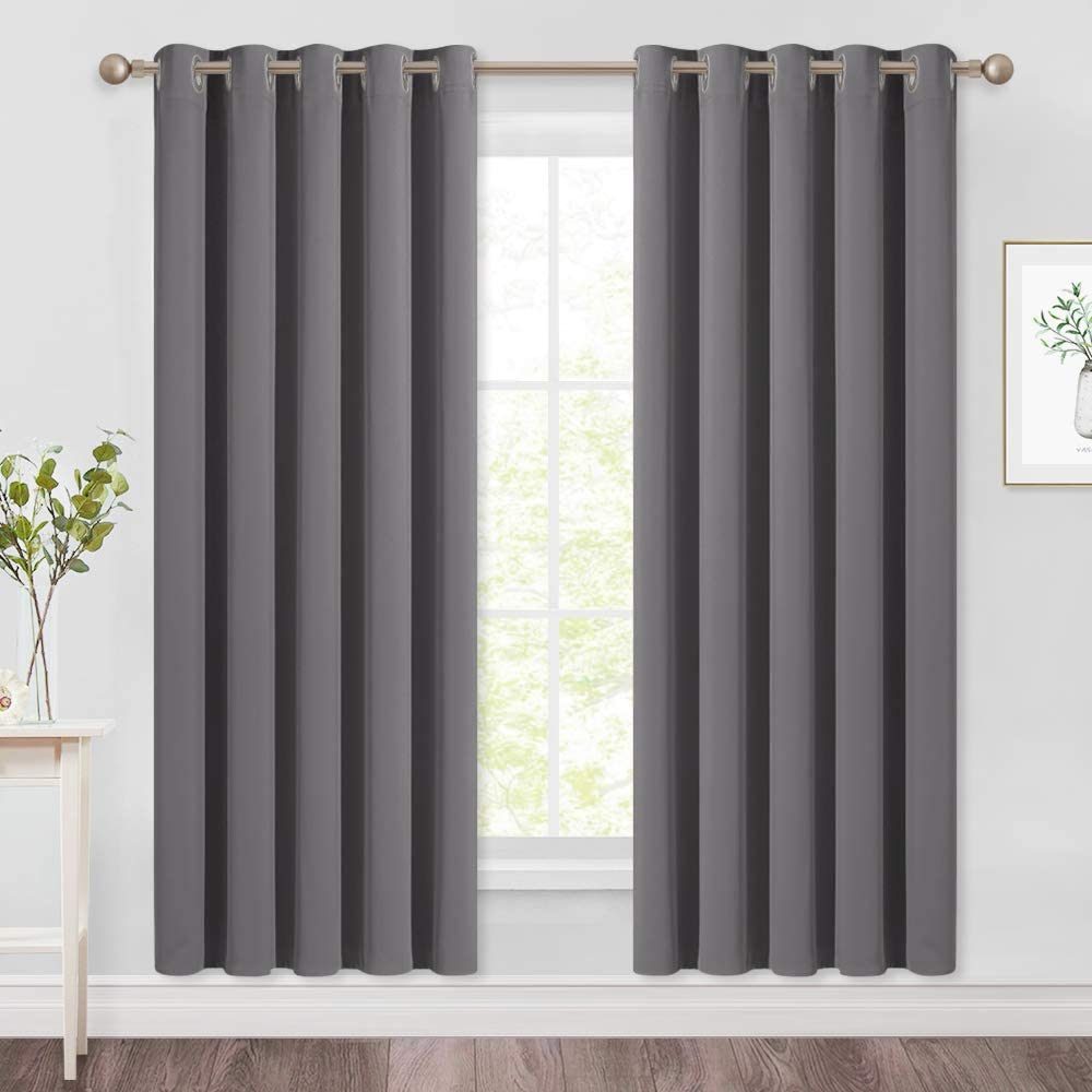 Blackout Window Treatment Thermal Insulated Grommet Drapery Panels - Any Linen