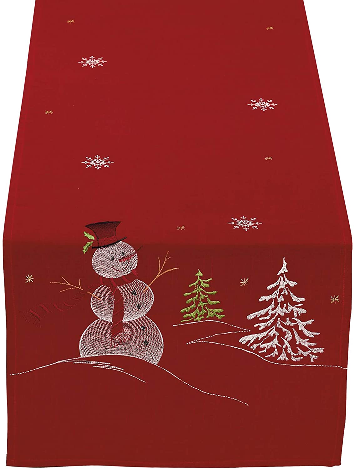 Christmas Holiday Embroidered Placemats, 13 x 19" Set of 4 | Any Linen