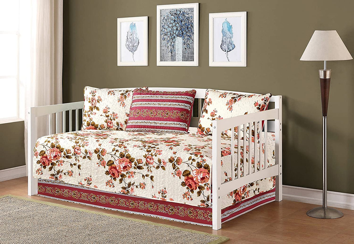 Day Bed Cover Modern Reversible 5 pcs Set | Any Linen