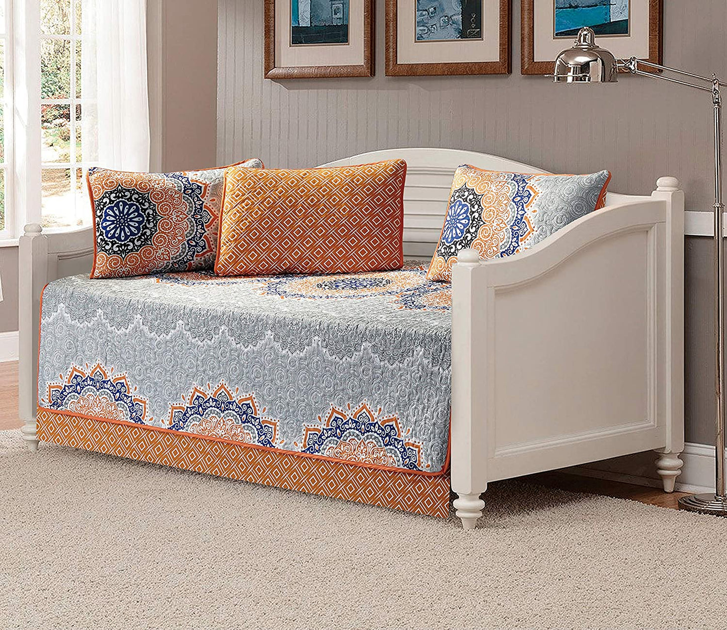 Day Bed Cover Modern Reversible 5 pcs Set | Any Linen