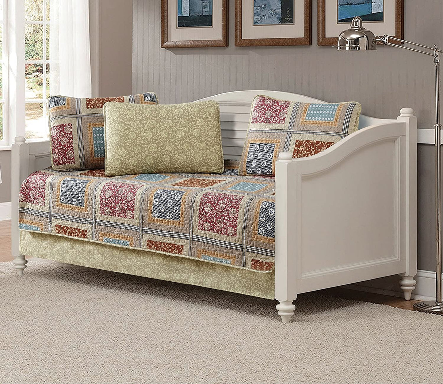 Day Bed Cover Modern Reversible 5 pcs Set | Any Linen
