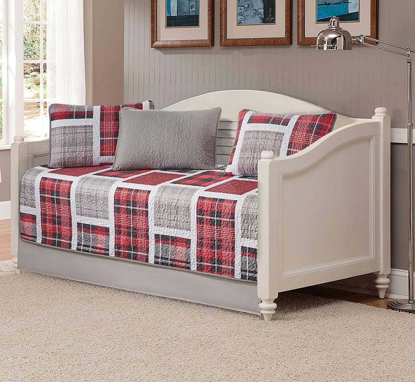 Day Bed Cover Modern Reversible 5 pcs Set | Any Linen