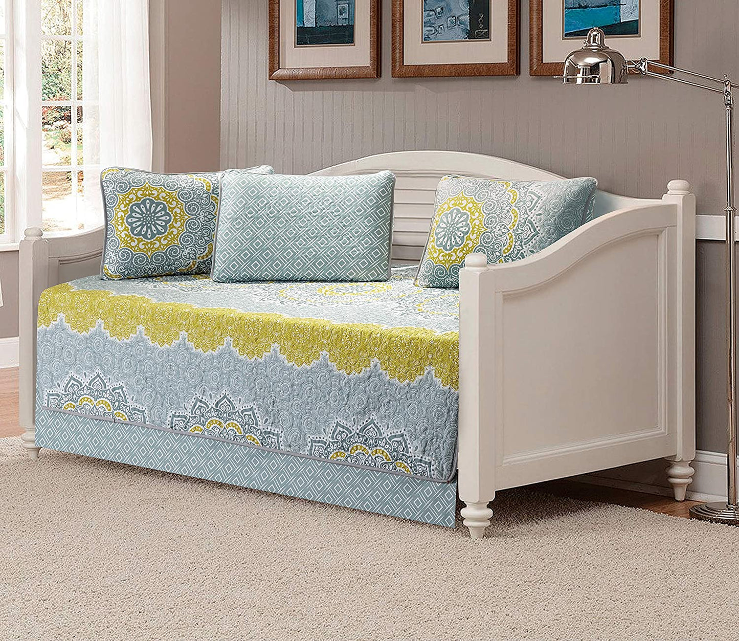 Day Bed Cover Modern Reversible 5 pcs Set | Any Linen