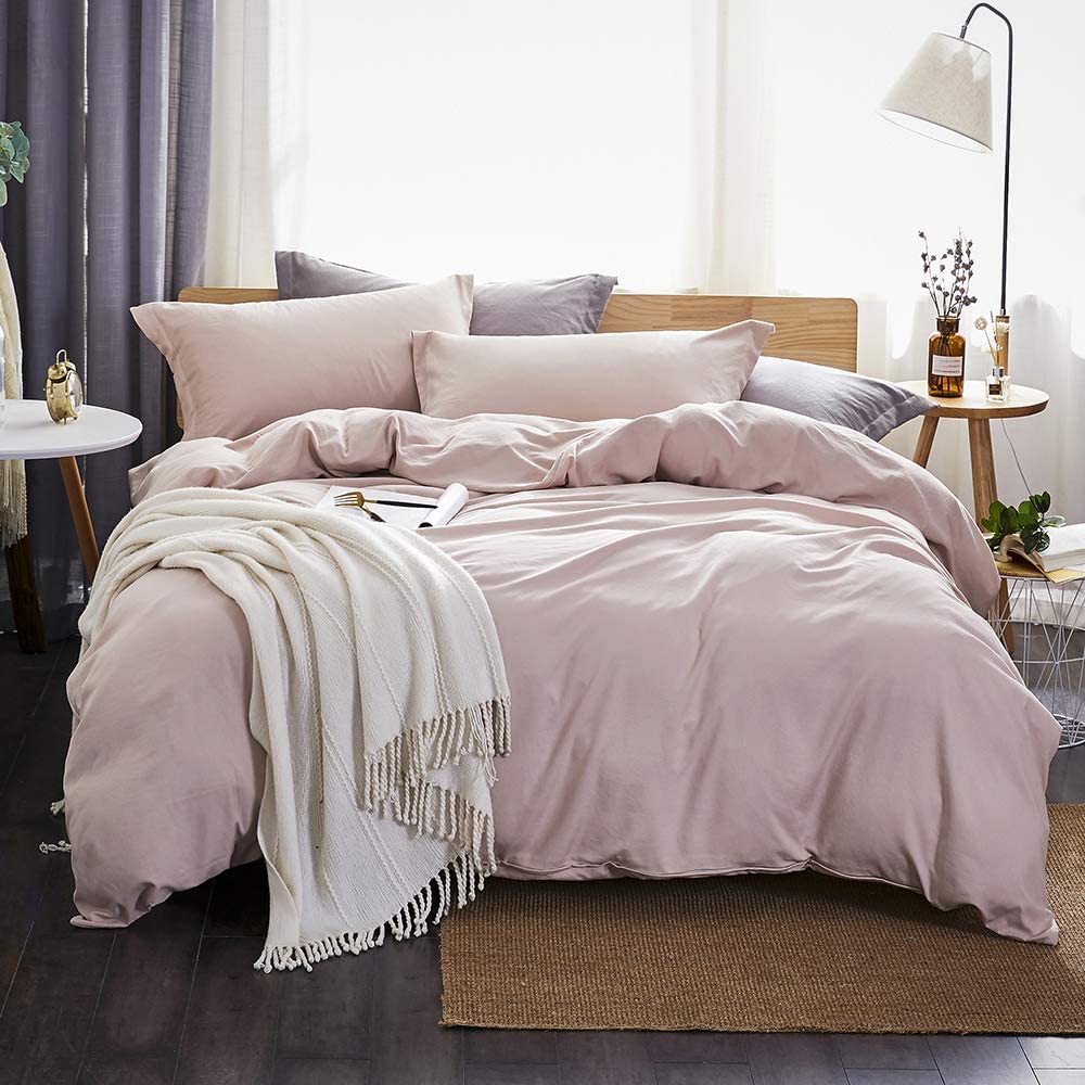Duvet Cover Set Soft Breathable Zipper Closure