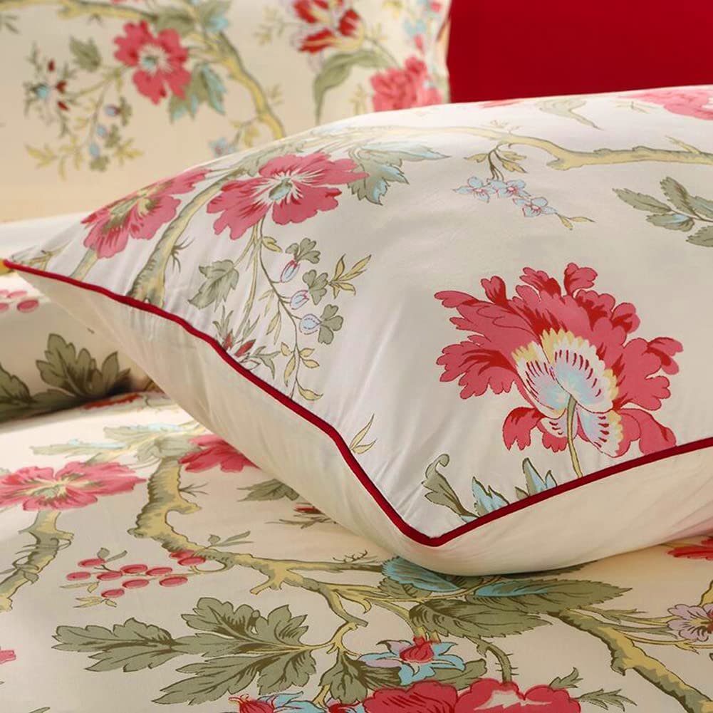 Garden Style 3 pcs Cotton Reversible Soft Durable Comforter Cover Set | AnyLinen