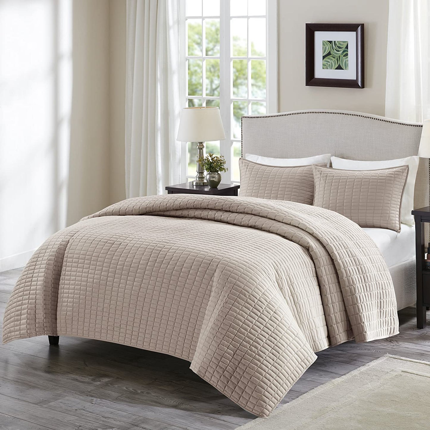 Luxury Double Sided Stitching Design Quilt Set All Season Lightweight Coverlet Bedspread - AnyLinen