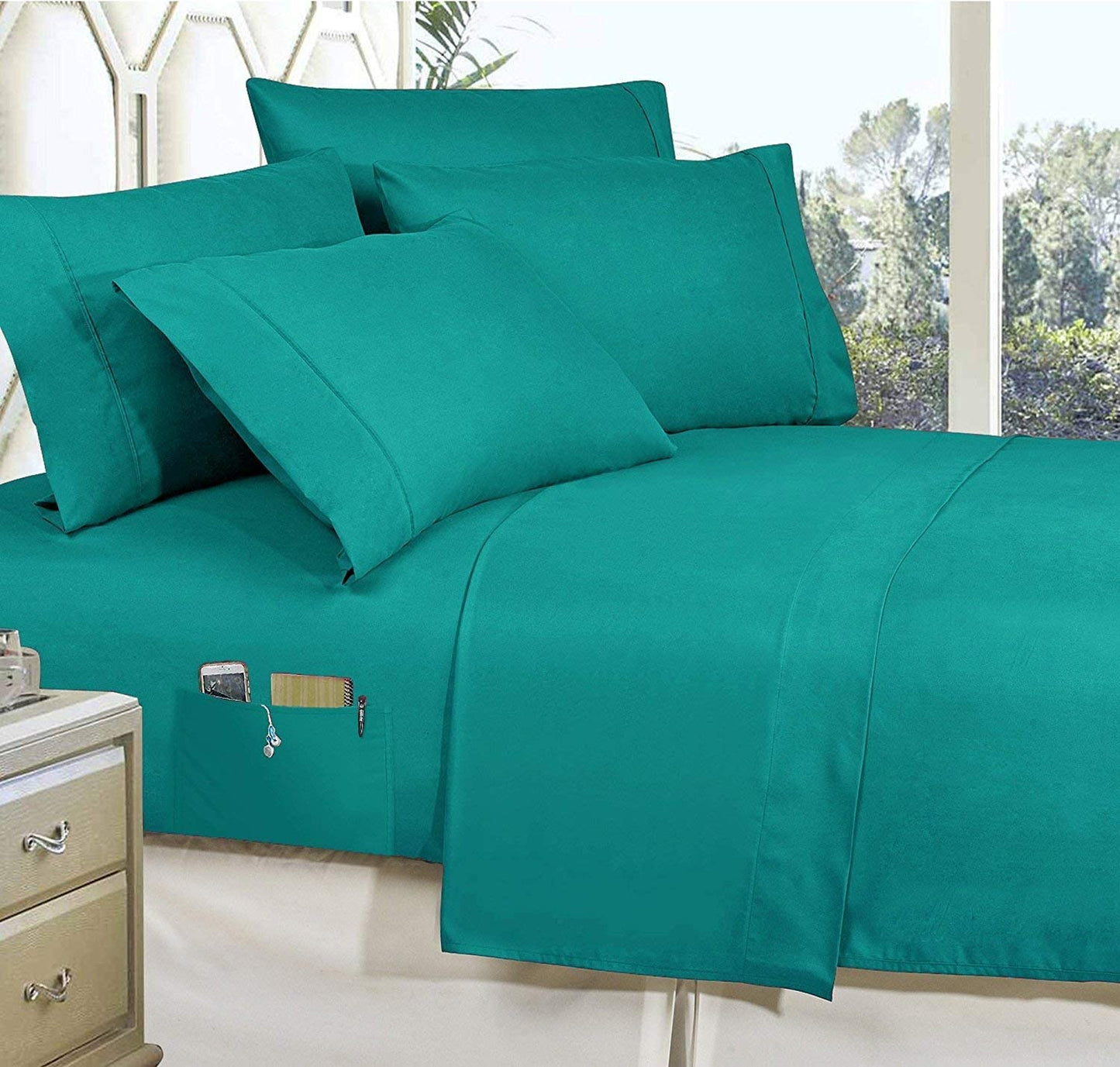 Luxury Softest Silky 8 Pcs Bed-in-a-Bag Comforter Set | AnyLinen