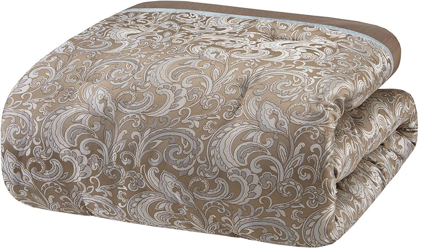 Master Bedroom 24 pcs Room in a Bag Alternative Comforter Curtains Set