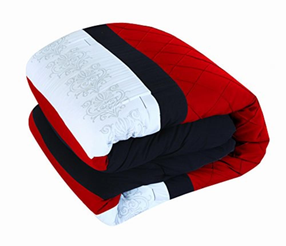 Master Collection: Embroidered Bedroom in a Bag Comforter Set - AnyLinen