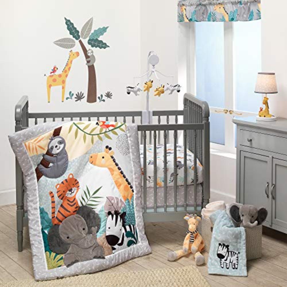 Mighty Jungle 3 Piece Crib Bedding Set