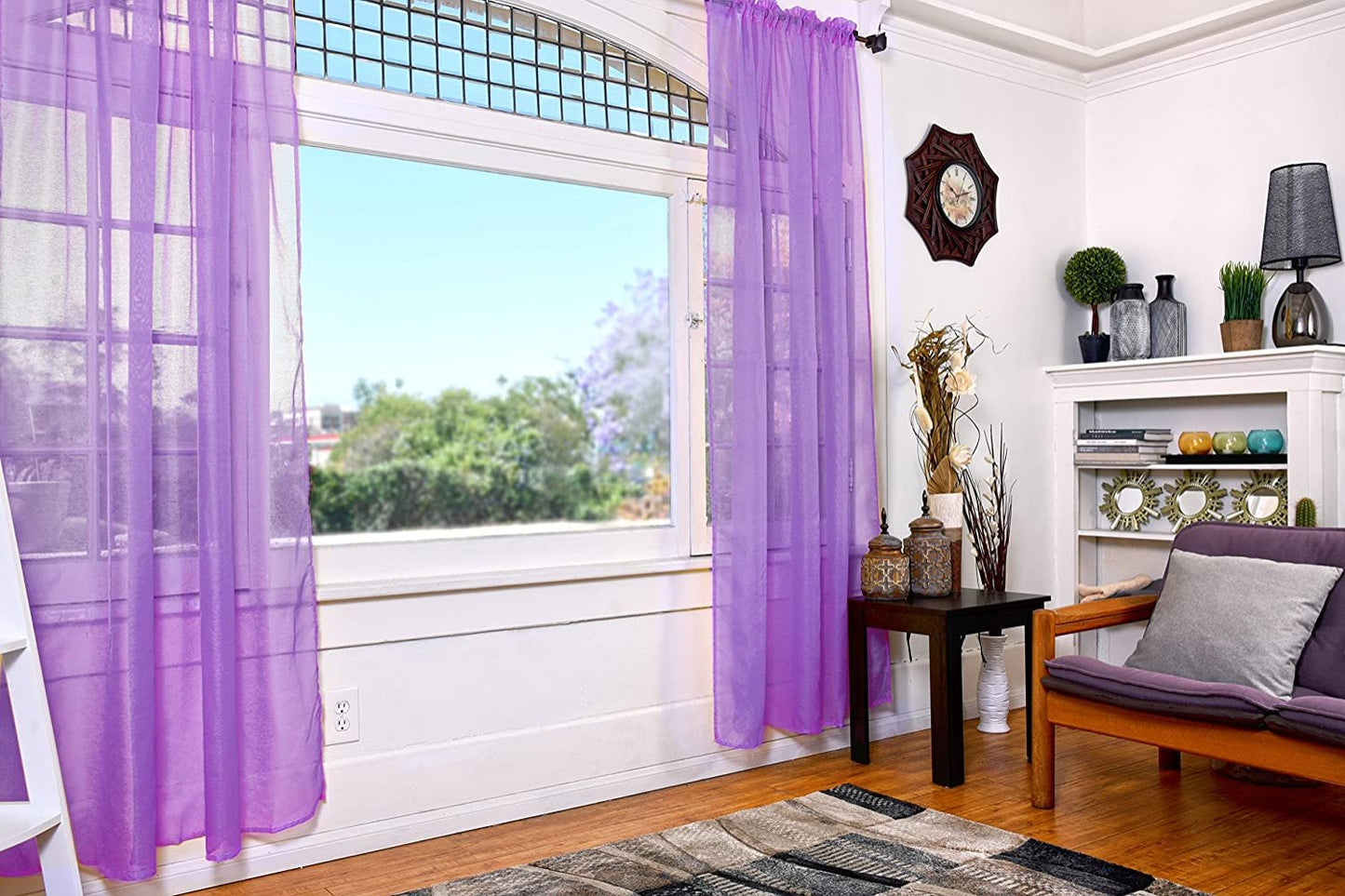 Sheer Curtains Set of 2 Panels | Any Linen